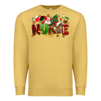 Antique Gold christmas  nurse Premium Sweatshirt - MaliasSmallBusiness
