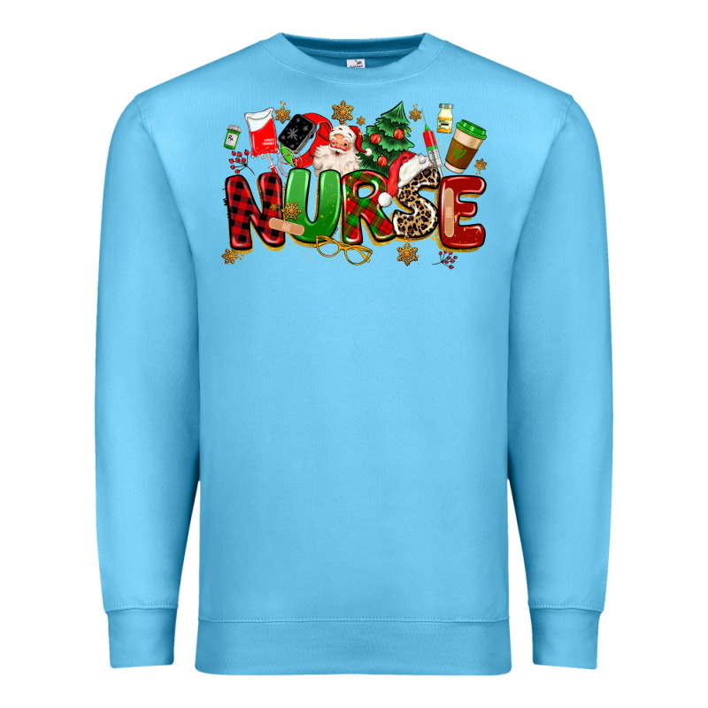 Christmas  Nurse Premium Sweatshirt by MaliasSmallBusiness | Teevron