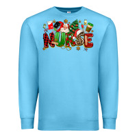 Ocean Blue christmas  nurse Premium Sweatshirt - MaliasSmallBusiness
