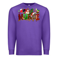 Purple christmas  nurse Premium Sweatshirt - MaliasSmallBusiness