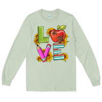 Matcha love with pen and  serape leopard Long Sleeve Tee - Artiststas