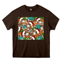 Chocolate Brown santa skeleton christmas tumbler Heavy Core Tee - Artiststas
