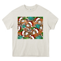 Cream santa skeleton christmas tumbler Heavy Core Tee - Artiststas