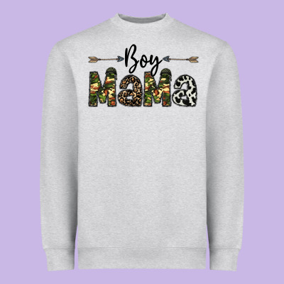 Boy Mama Heavyweight Sweatshirt Designed By Cowhidedigitalart