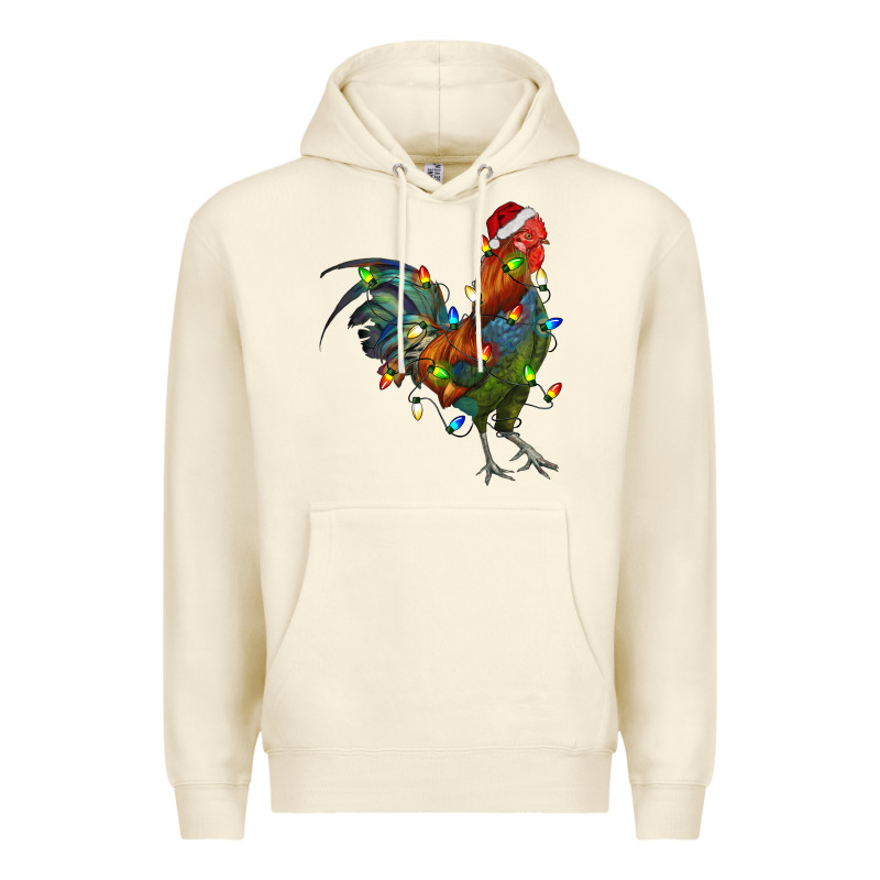 Christmas Lights Rooster Premium Hoodie by RanaPortraitStore | Teevron