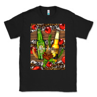 Black beer bottles with wheat and barley Classic Tee - AdoDesignShop