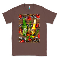 Chestnut beer bottles with wheat and barley Classic Tee - AdoDesignShop