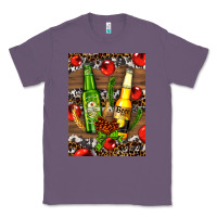 Lavender beer bottles with wheat and barley Classic Tee - AdoDesignShop