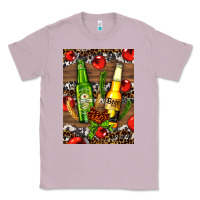Lilac beer bottles with wheat and barley Classic Tee - AdoDesignShop