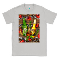 Moon Dust beer bottles with wheat and barley Classic Tee - AdoDesignShop
