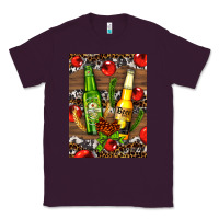 Plum beer bottles with wheat and barley Classic Tee - AdoDesignShop