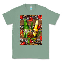 Sage beer bottles with wheat and barley Classic Tee - AdoDesignShop