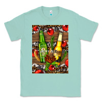Seafoam beer bottles with wheat and barley Classic Tee - AdoDesignShop