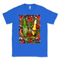 True Royal beer bottles with wheat and barley Classic Tee - AdoDesignShop