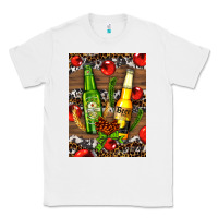 White beer bottles with wheat and barley Classic Tee - AdoDesignShop