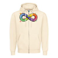 Sandshell infinity symbol autism Zipper Hoodie - MaliasSmallBusiness