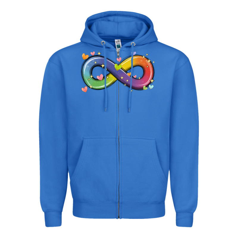 Infinity Symbol Autism Zipper Hoodie by MaliasSmallBusiness | Teevron