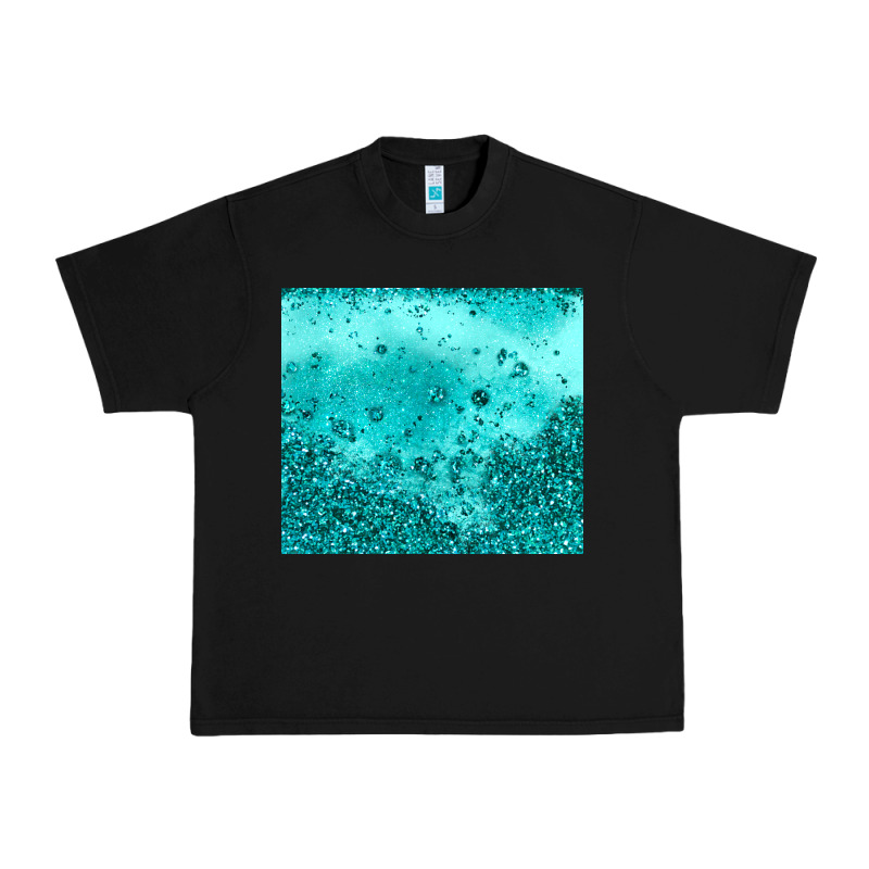Turquoise Glitter Urban Heavy Tee by JahusDesignShop | Teevron
