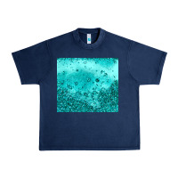 Navy turquoise glitter Urban Heavy Tee - JahusDesignShop