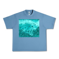 Pebble Blue turquoise glitter Urban Heavy Tee - JahusDesignShop