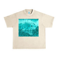 Sandshell turquoise glitter Urban Heavy Tee - JahusDesignShop