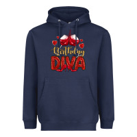 Navy birthday diva Heavyweight Hoodie - MaliasSmallBusiness