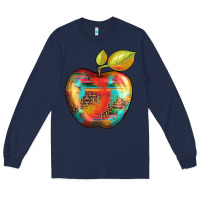 Navy leopard turquoise glitter serape Long Sleeve Tee - Artiststas