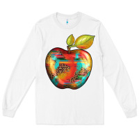 White leopard turquoise glitter serape Long Sleeve Tee - Artiststas