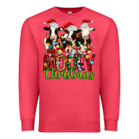 Cardinal christmas three cows mooey christmas Premium Sweatshirt - MaliasSmallBusiness