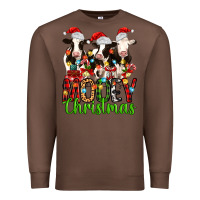 Chestnut christmas three cows mooey christmas Premium Sweatshirt - MaliasSmallBusiness
