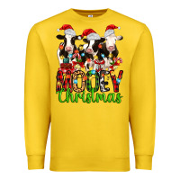 Lemon christmas three cows mooey christmas Premium Sweatshirt - MaliasSmallBusiness