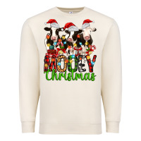 Sandshell christmas three cows mooey christmas Premium Sweatshirt - MaliasSmallBusiness
