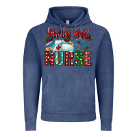 Vintage Denim santa is favorite nurse Vintage Hoodie - CowhideDigitalArt