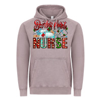 Vintage Zinc santa is favorite nurse Vintage Hoodie - CowhideDigitalArt