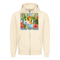 Sandshell find me under the palms Zipper Hoodie - MaliasSmallBusiness