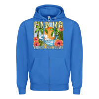 True Royal find me under the palms Zipper Hoodie - MaliasSmallBusiness