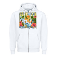 White find me under the palms Zipper Hoodie - MaliasSmallBusiness