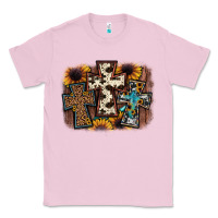 Bubblegum Pink cross background Classic Tee - JahusDesignShop