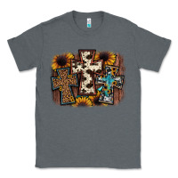 Charcoal Heather cross background Classic Tee - JahusDesignShop