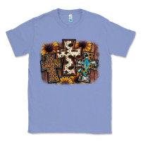 Colony Blue cross background Classic Tee - JahusDesignShop