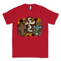 Red cross background Classic Tee - JahusDesignShop