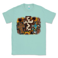 Seafoam cross background Classic Tee - JahusDesignShop