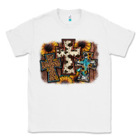 White cross background Classic Tee - JahusDesignShop