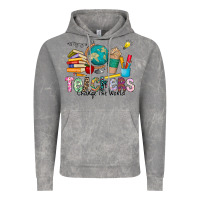 Cloud Rock Teachers Change The World Vintage Hoodie - CowhideDigitalArt