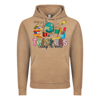 Vintage Coffee Teachers Change The World Vintage Hoodie - CowhideDigitalArt