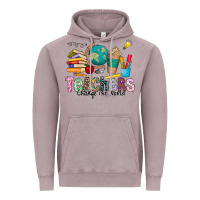 Vintage Zinc Teachers Change The World Vintage Hoodie - CowhideDigitalArt