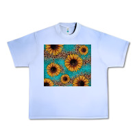 Grape Ice sunflower turquoise glitter Urban Heavy Tee - JahusDesignShop