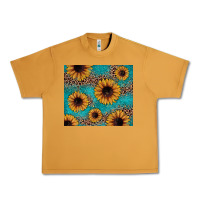 Peanut Butter sunflower turquoise glitter Urban Heavy Tee - JahusDesignShop