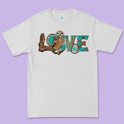 Owl Love Premium Tee Designed By Barkaloodesign