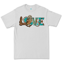 Dove Grey owl love Premium Tee - BarkalooDesign
